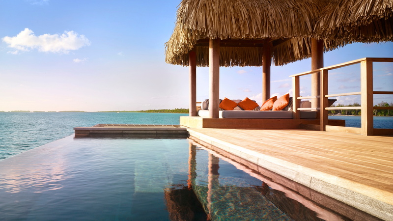 ocean, The best hotel pools 2017, Bora Bora, resort, sea, vacation, 4K, Four Seasons Resort, tourism, pool, travel