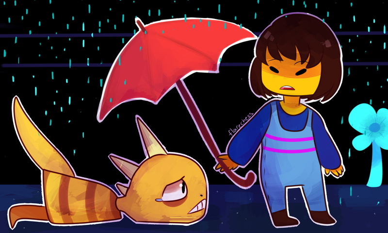 child, nature, creativity, Frisk, front view, standing, males, holding, representation, childhood, artwork, Undertale, 1080P, art and craft, one person