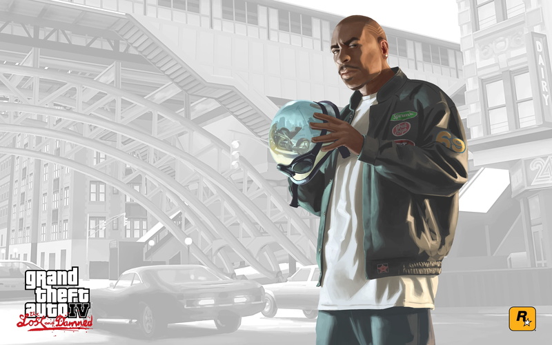 theft, young men, wireless technology, grand theft auto 4 lost and damned, technology, window, occupation, clothing, business, businessman, people