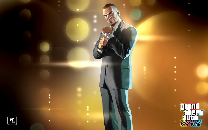 holding, mature adult, lens flare, 2K, young adult, standing, studio shot, males, looking, lifestyles, Grand Theft Auto 4: The Ballad of Gay Tony, adult