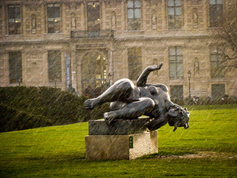 no people, animal themes, art and craft, middle, rest, public, building exterior, european, mammal, outside, built structure, outdoors, tourism, heritage