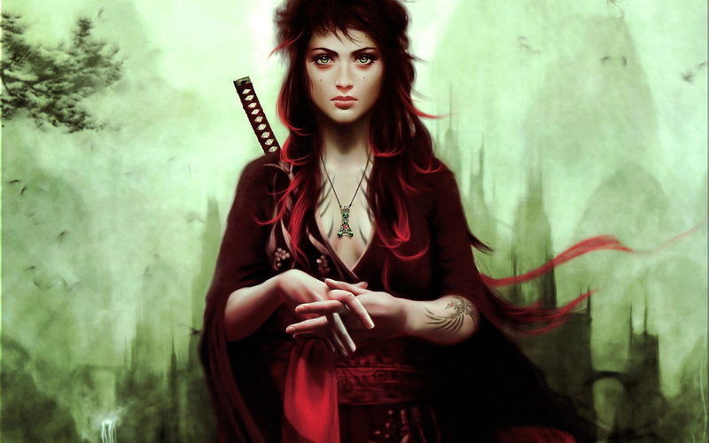 art, women, 2K, huntress, fantasy
