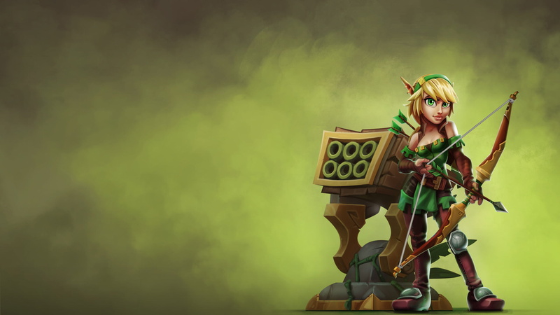 Huntress (Dungeon Defenders), 1080P, Dungeon Defenders II, Video Game