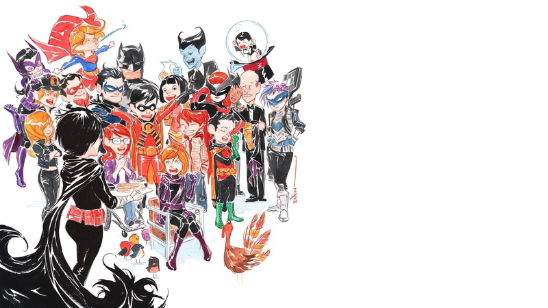 Huntress (DC Comics), Supergirl, Nightwing, Robin (DC Comics), Batman, 1080P, Alfred Pennyworth