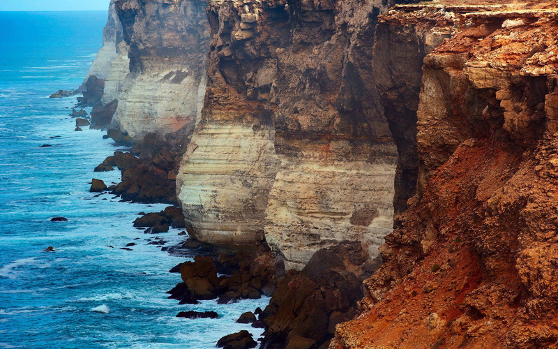 Australia, cliffs Gang, brown, gang, South Australia, south, cliff, 1080P, mountain, the great Australian Gulf, cliffs