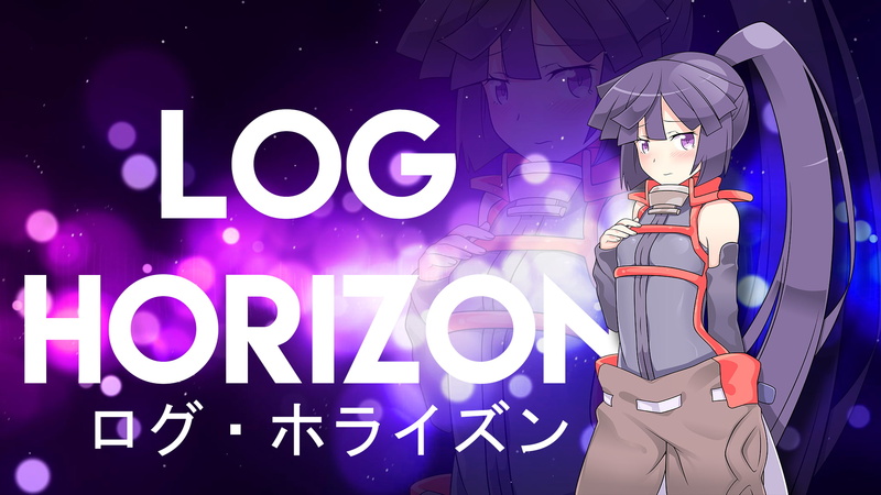 indoors, text, 1080P, no people, technology, close-up, still life, human representation, illuminated, Log Horizon, purple, toy, art and craft, western script