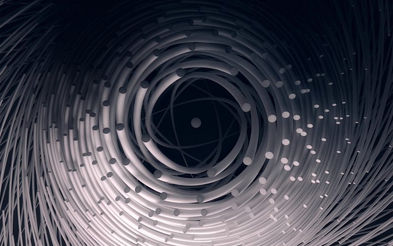 black color, art, geometric shape, concentric, modern, 3d, abstract, illustration, night, circle, indoors, dark, pattern, hole, close-up, digital composite