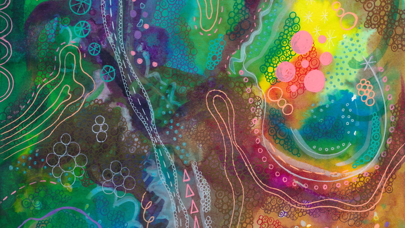 abstract art, artwork, abstaction, watercolor, colorful, 4K