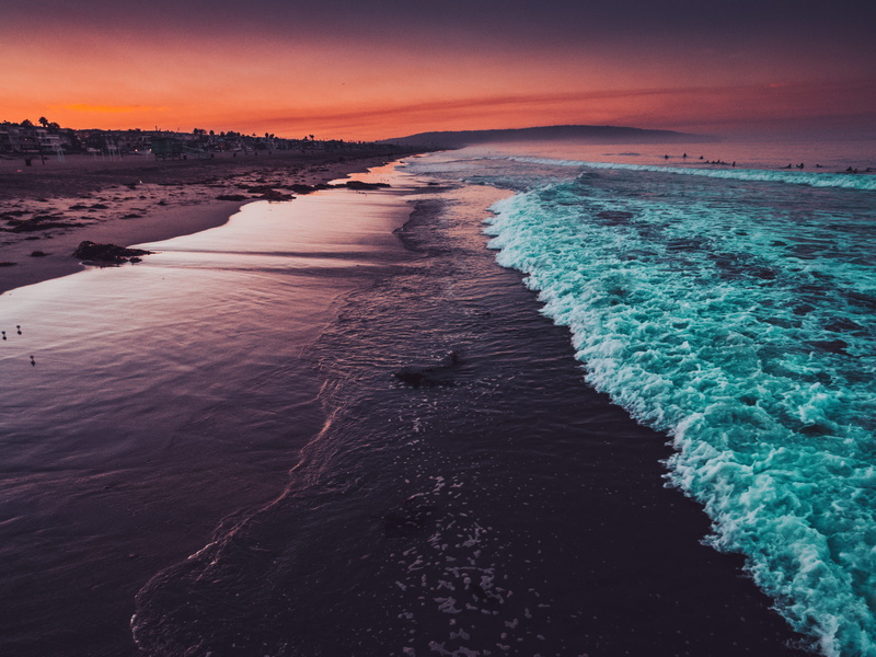 travel destinations, outdoors, sunset, photo, water, travel, drone photography, tranquility, land, hour, seashore, beauty in nature, wafe, sky, turquoise colored