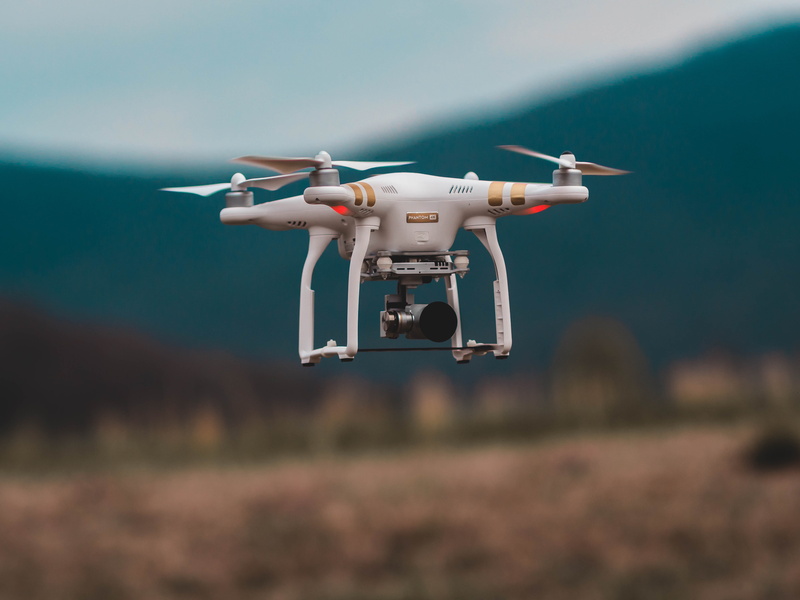 modern, selective, flight, surveillance, drone, day, futuristic, flying, wireless technology, outdoor, fly, transportation, taking, air vehicle, motion