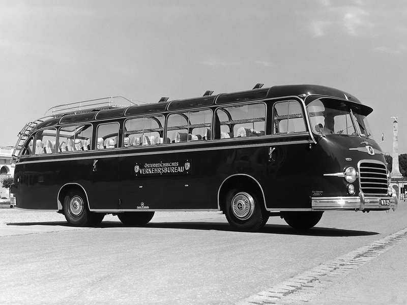 bus, transport, s10, 1080P, 1955, tractor, retro, setra, semi