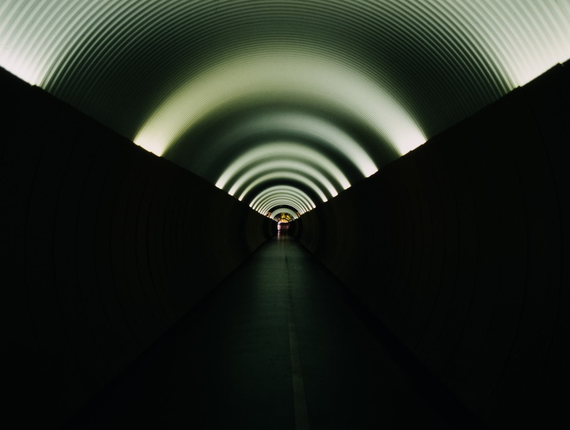 underground, vanishing point, corridor, dark, 1080P, architecture, tunnel, direction, black, hallway, the way forward, lighting equipment, walking, diminishing perspective