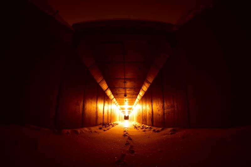 vanishing point, the way forward, light at the end of the tunnel, hdr, direction, yellow, indoors, absence, light, concrete, black, architecture, light - natural phenomenon
