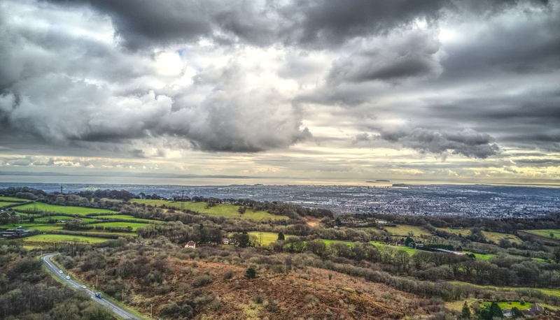 high, cloudy sky, ominous, no people, cloudscape, scenics - nature, sky, 2K, cityscape, beauty in nature, storm, horizon over land, dramatic sky, distance