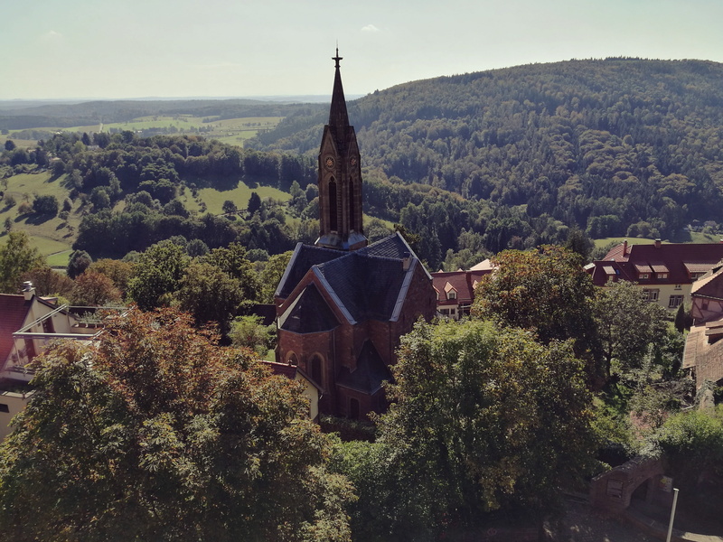 nature, 4K, beautiful, dilsberg, heidelberg, october, neckar, autumn, get out, no people, quiet, building exterior, built structure, landscape, europe