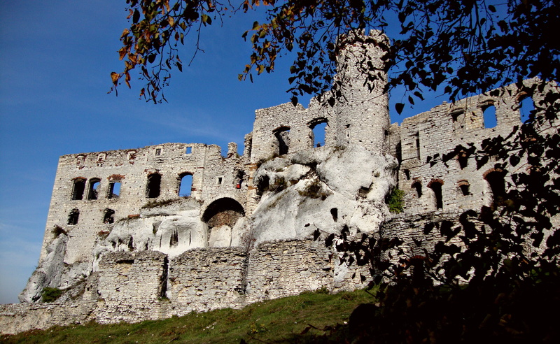 jura krakowsko-czestochowa, 4K, ancient, sunlight, landscapes, old ruin, built structure, nature, Ogrodzieniec, sky, archaeology, low angle view, place of worship
