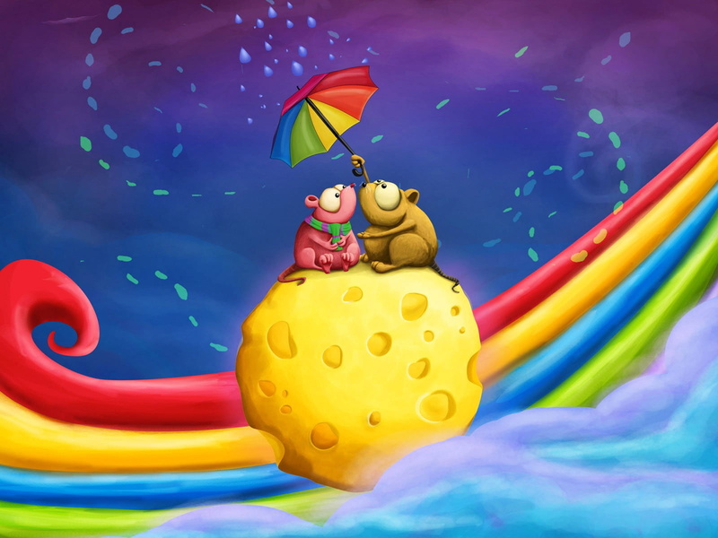 childhood, indoors, blue background, Love, fun, blue, colored background, animals, inflatable, 720P, brown, happiness, studio shot, toy, animal, emotion