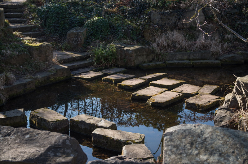 park, sunlight, no people, nature, high angle view, tourism, steinweg, stones, outdoors, river, water, day, plant, away, landscape, quiet, tranquility