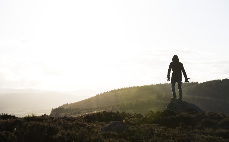 men, beauty in nature, leisure activity, full length, holiday, land, non-urban scene, 5K, one person, #man, #nature, world, standing, top, outdoors, sky