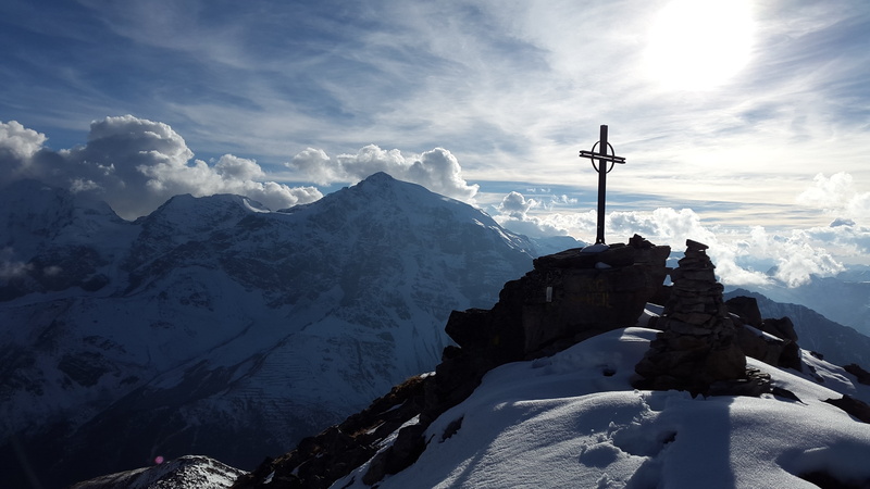 high mountains, beauty in nature, covered, schoneck, tranquil scene, hiking, outdoors, european Alps, tranquility, wintry, sky, no people, mountaineering