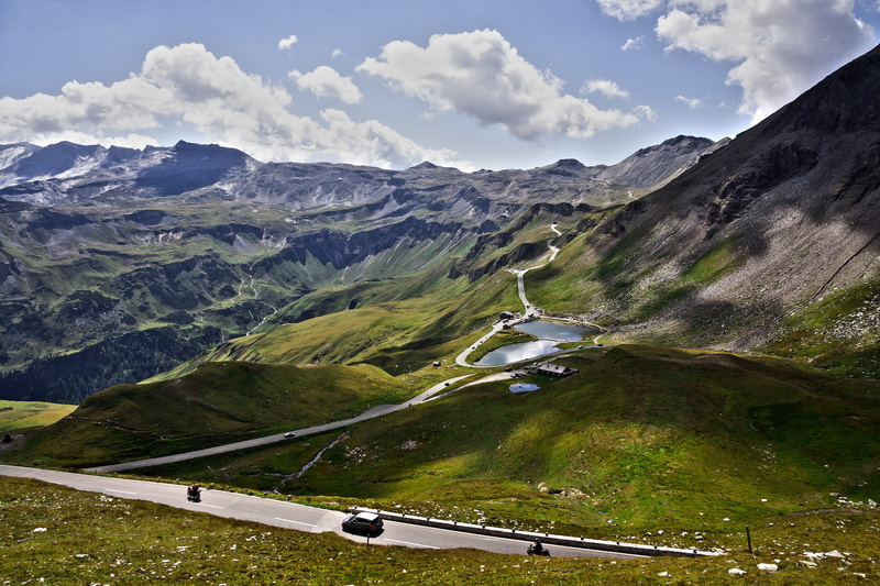 view, high alpine road, mountain range, non-urban scene, environment, bergtour, mountains, 4K, sky, cloud - sky, clouds, scenics - nature, pine woodland