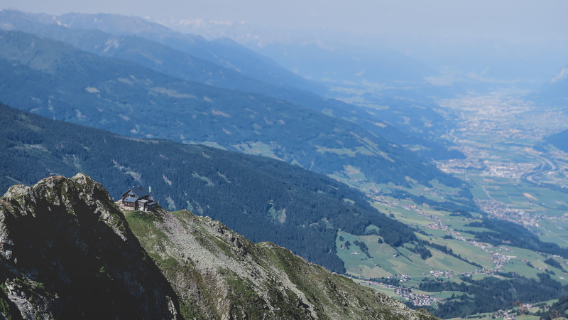 green color, landscape photography, high angle view, view, outdoors, remote, austria, at the edge of, tranquility, explore, idyllic, kellerjoch, beauty in nature