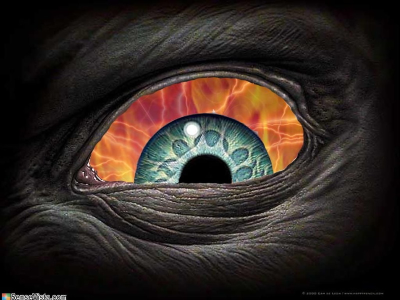 demonic, eye, art, Demonic Eye, hd, crazy, Crazy Eye, abstract, 480P, cg, d