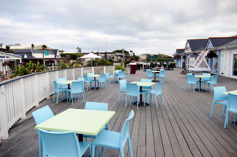 perran, north, swimming pool, table, cloud - sky, built structure, sea, uk, vacation, travel, day, cornish, landscape, building, outdoors, summer, cafe