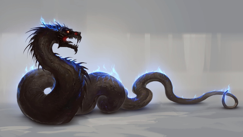simple background, catch, 1080P, digital art, glowing eyes, artwork, Dragon, paiting art, fantasy art, creature, fantasy, fire, blue flames