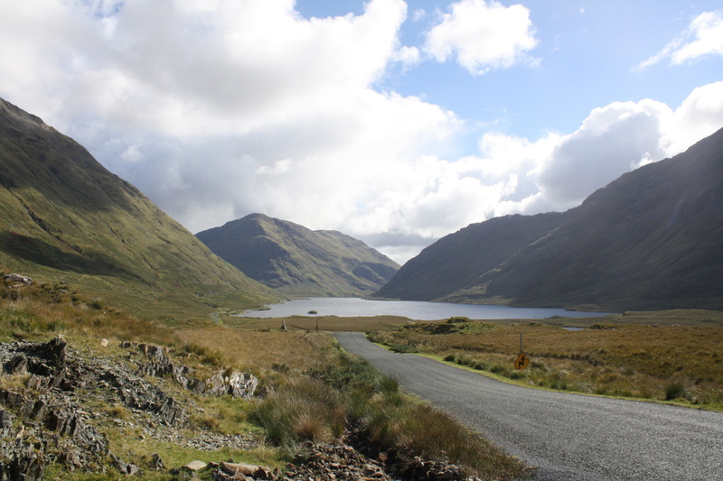 tranquility, mountain, sky, tranquil scene, 4K, mountain range, beauty in nature, connemara, day, fjord, ireland, environment, lake, remote, rural, scenics - nature