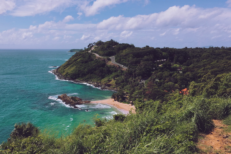 2K, sea, growth, thailand, rawai, beach, ocean, chill, tranquil scene, beauty in nature, plant, summer, high angle view, non-urban scene, outdoors, cloud - sky