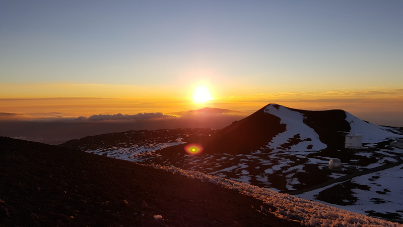 sea, mountain, outdoors, sun, sunset, travel destinations, hawaii, water, beauty in nature, landscape, travel, land, tranquil scene, island, the big island