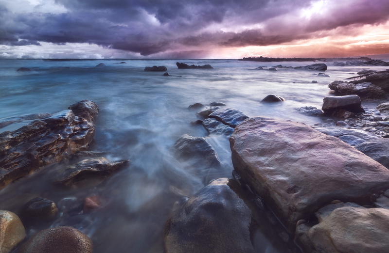 blurred motion, brown, slippery, rock - object, scenics - nature, tranquility, Shine, land, 1080P, Sunset, annoying, rock, idyllic, Tilt, Colors, Landscape