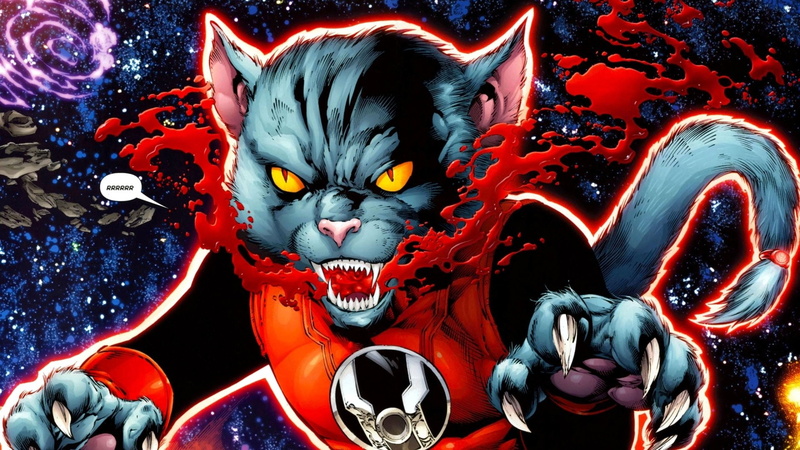 Comics, Red Lantern Corps, Red Lantern, Dex-Starr, 1080P