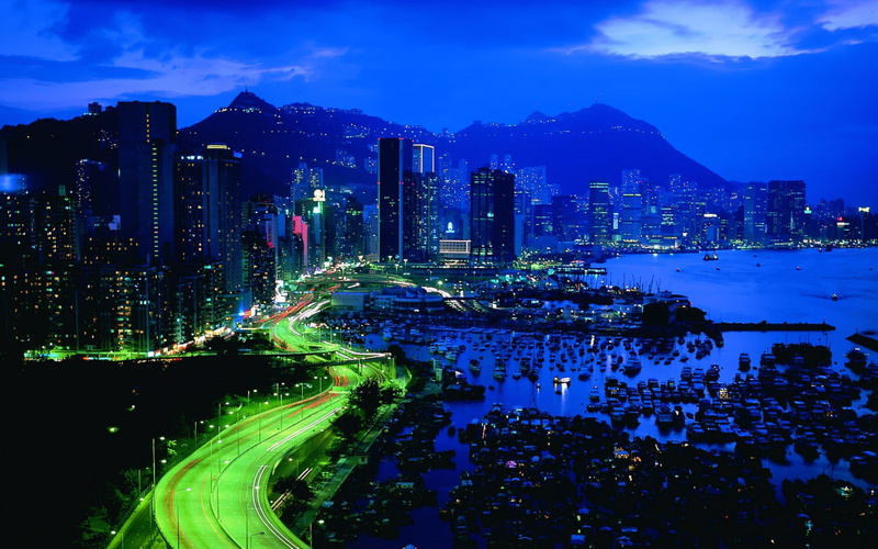 hong kong, hong, city, kong, 2K, night, pier, cityscape, lights, arhitecture, yacht