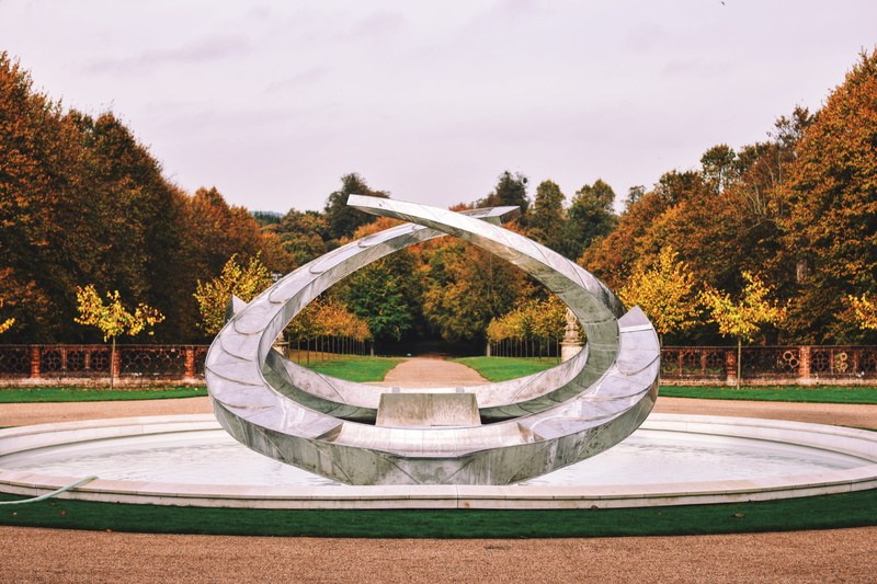 hatfield, 5K, united kingdom, beauty in nature, circle, shape, green color, autumn, fountain, park - man made space, architecture, day, nature, no people