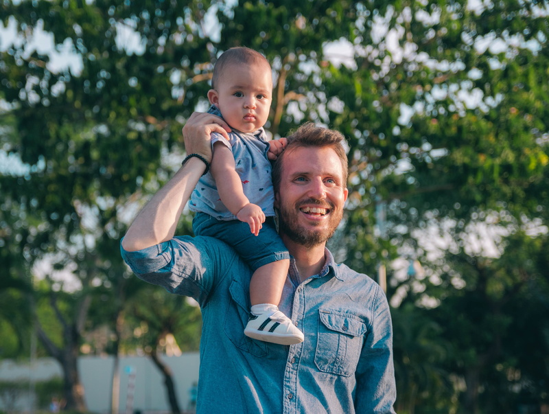 portrait, mid adult men, togetherness, son, father, bonding, the, 5K, happiness, innocence, family, family with one child, looking at camera, little, casual clothing