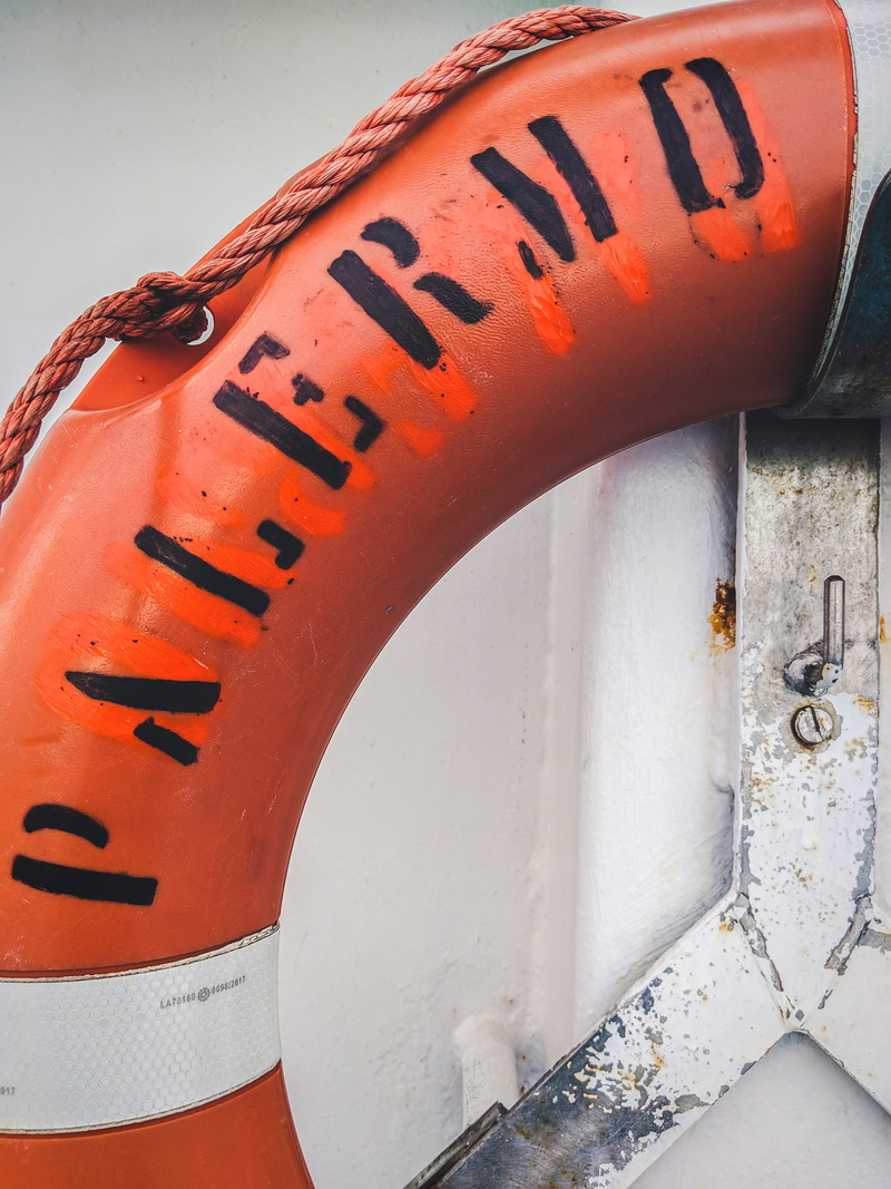 outdoors, close-up, ocean, water, capital letter, old, harbor, no people, ship, sicily, boat, vacation, sicilia, italy, maritime, holiday, communication