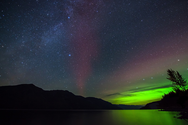 5K, lake, kootenay, stars, lights, Northern