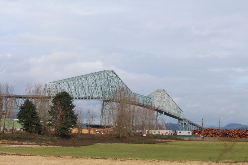 nice, 1080P, lewis, bridge, brige, nature and landscapes, metallic, view, gray, clark