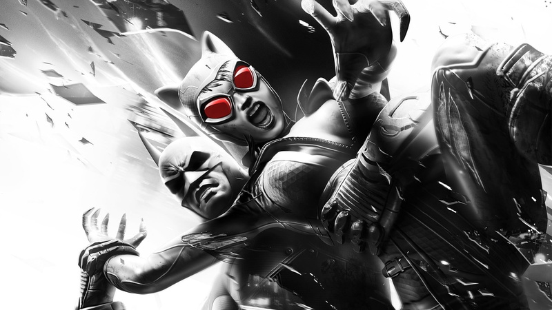 representation, low angle view, still life, batman joker batman arkham city video games rocksteady studios the riddler harley quinn catwoman, art and craft