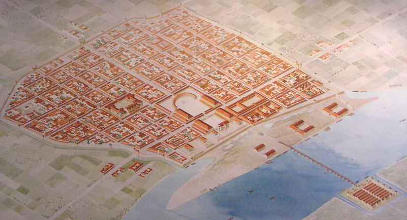 animals, k, koeln, city, graphics, architecture, stone, illustration, ancient, cologne, bc, 1080P, reconstruction, ln, brown