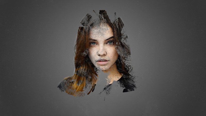 Photoshop, 1080P, women, Barbara Palvin, pixel art, model