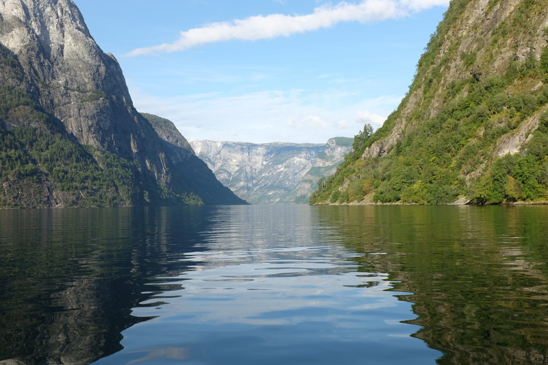 mountain, idyllic, plant, reflection, norway, symmetry, outdoors, tranquil scene, aurland municipality, mountain range, beauty in nature, 2K, scenics - nature