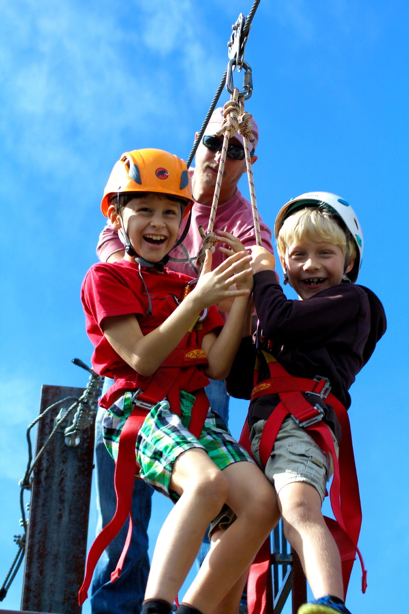 outdoor, extreme, enjoyment, togetherness, boys, two people, sport, summer, family, innocence, girl, boy, adventure, males, Kid, sky, fun, riding, active