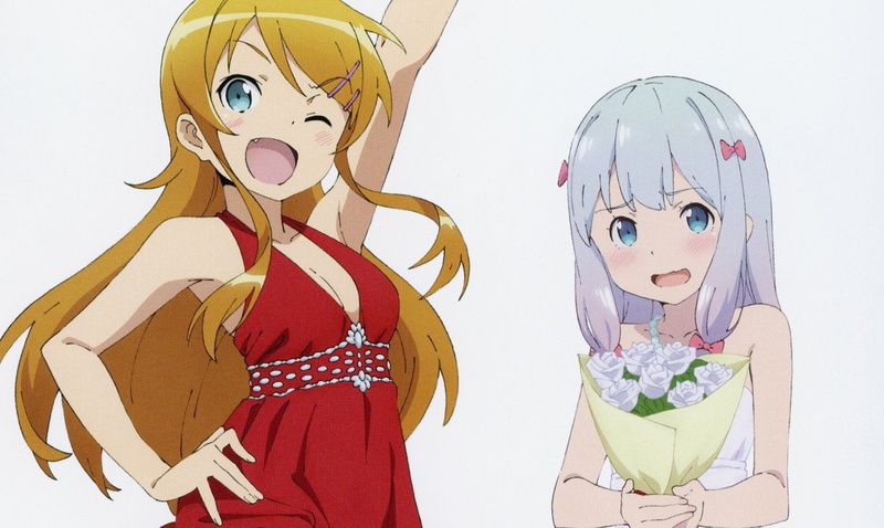 EroManga-Sensei, Crossover, Oreimo, 1080P, Kirino Kousaka, Sagiri Izumi, Anime