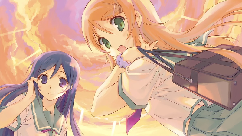 1080P, Kirino Kousaka, Ayase Aragaki, Anime, Oreimo