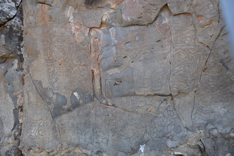 weathered, outdoors, ancient civilization, pattern, no people, guanches, gray, day, rock - object, architecture, rock pictures, close-up, textured, native american