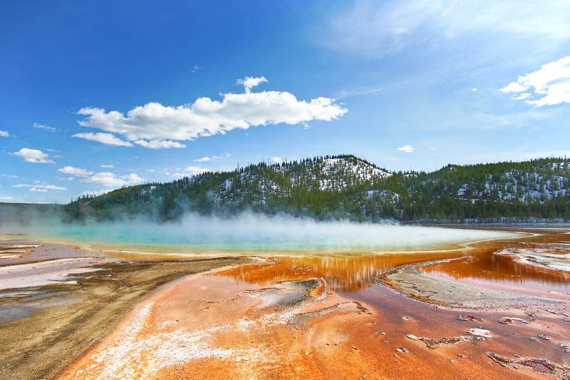 basin, outdoors, cloud - sky, 5K, environment, volcanic crater, sky, steam, geology, coast, power in nature, wilderness, non-urban scene, beauty in nature