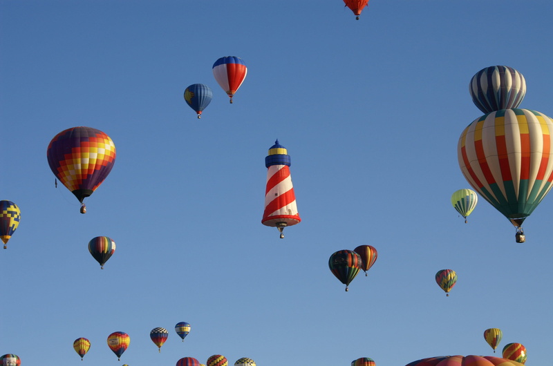 outdoors, low angle view, 2K, hot air balloon, traditional festival, multi colored, transportation, colorful, celebration, adventure, nature, albuquerque balloon festival